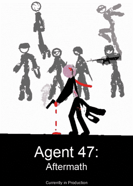 a poster for agent 47 aftermath shows a man with a gun