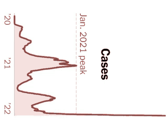 a graph showing the number of cases in jan 2021