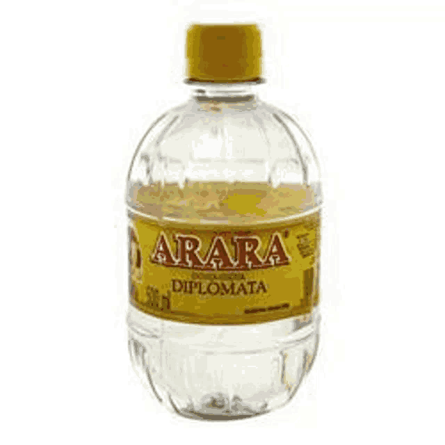 a bottle of araka diplomata with a yellow cap