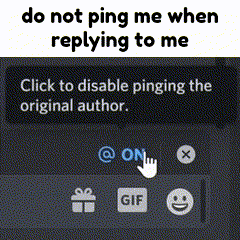 a computer screen says do not ping me when replying to me