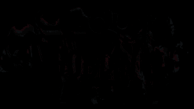 the word goblin is on a red background