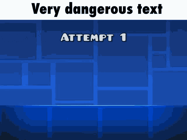a blue background with the words ver dangerous text on top