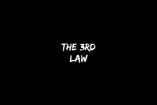 the word law is written in white on a black background .