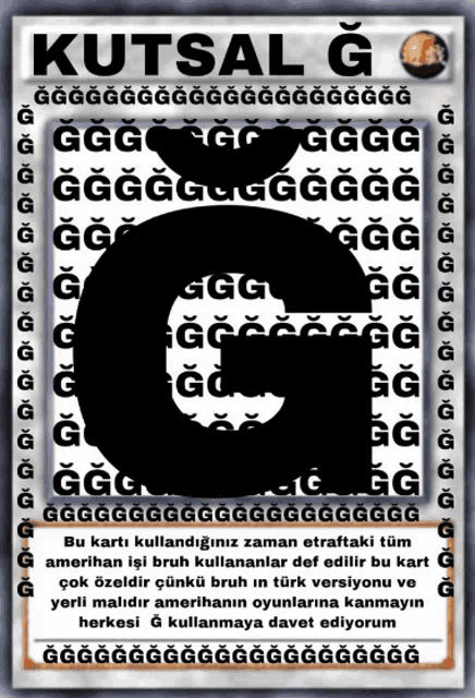 a poster with the letter g surrounded by gg