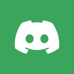 a green background with a white discord logo