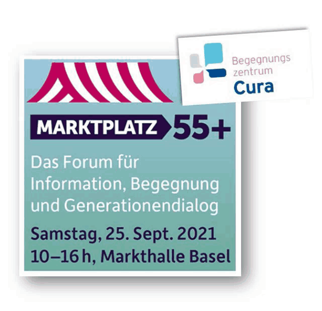 a sign that says marktplatz 55+ is displayed on a white background