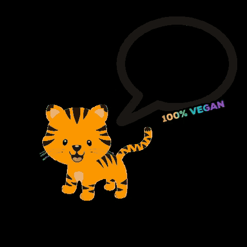 a cartoon tiger with a speech bubble that says post