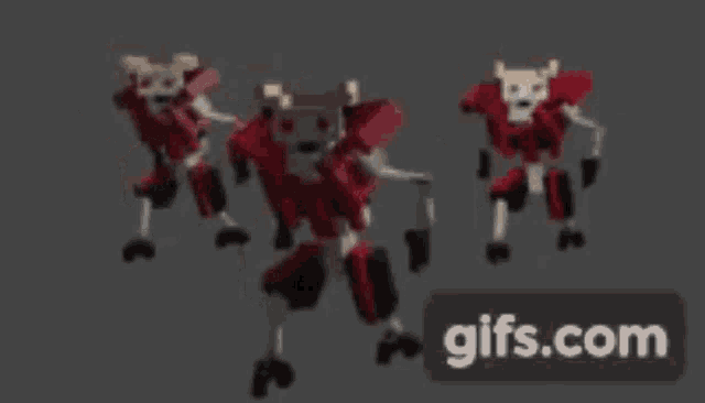 a gif of a group of skeletons is displayed on gifs.com .