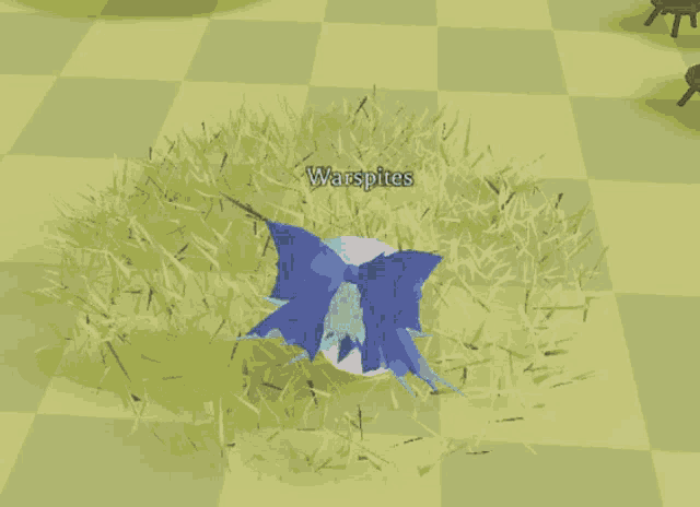 a screenshot of a game that says grass touched on it