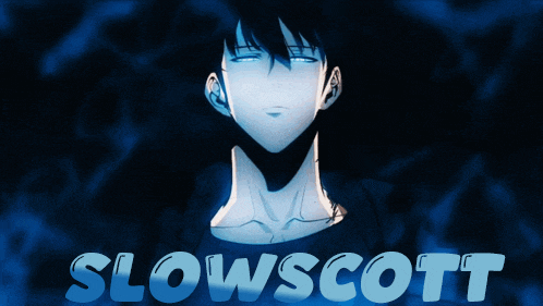 a picture of a man with the name slowscott written on it