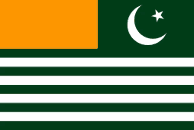 a flag with a crescent moon and star on it