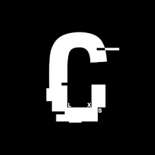 a white letter g on a black background that looks like a faucet .