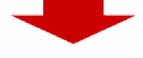 a red arrow pointing down is on a white background .