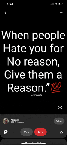 when people hate you for no reason give them a reason 100 athoughts