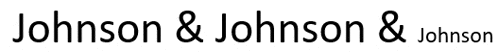 a logo for johnson & johnson is shown in black and white