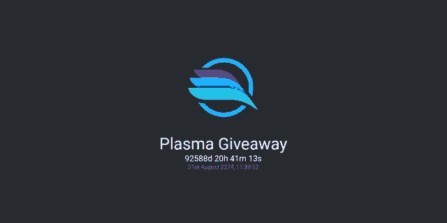 a plasma giveaway is going on until august 31st