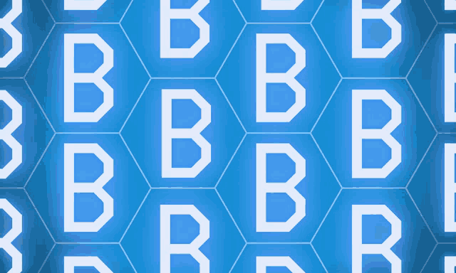 a blue background with the letter b in white on it