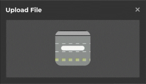 a screenshot of an upload file screen