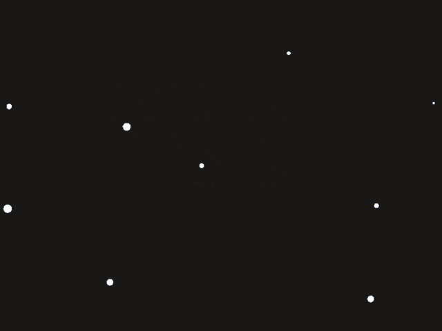 a cartoon drawing of a space invaders game with the letter b in the middle