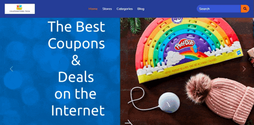 a screenshot of a website that says the best coupons & deals on the internet