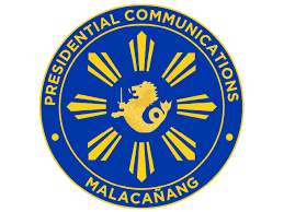 the presidential communications malacañang logo is blue and yellow