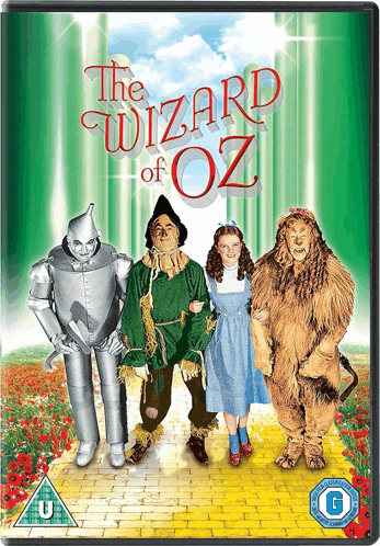 a dvd cover for the wizard of oz with a g on it