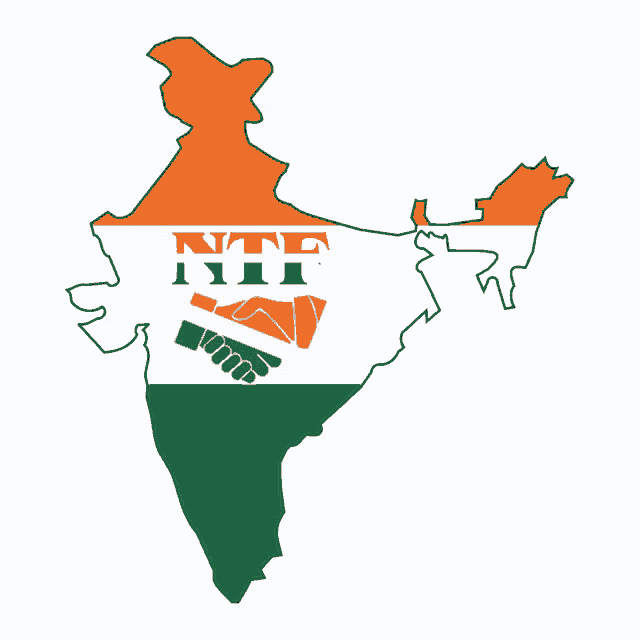 a map of india with the words ntf iiii written on it