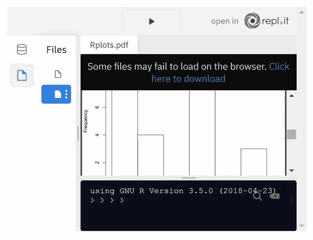 a screenshot of a web page that says rplots.pdf