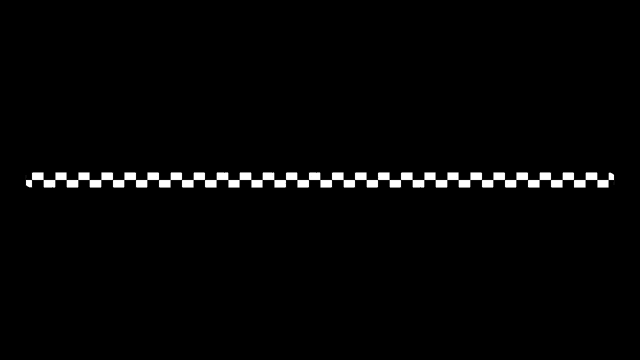 it looks like a zipper with a checkered pattern on it .
