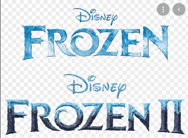 the logo for disney 's frozen ii is shown