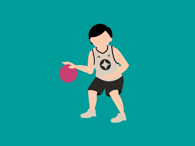 an illustration of a basketball player wearing an adidas shirt