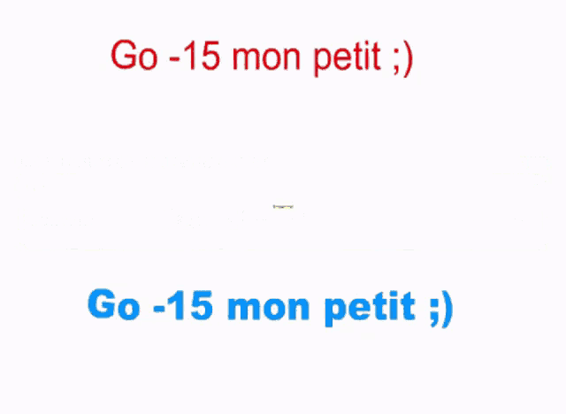 a screenshot of a web page that says go 15 mon petit