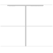 a drawing of a table with four lines and a t on it .