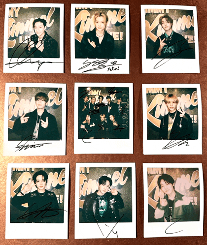 a group of polaroid pictures with one that says " jerry " on it