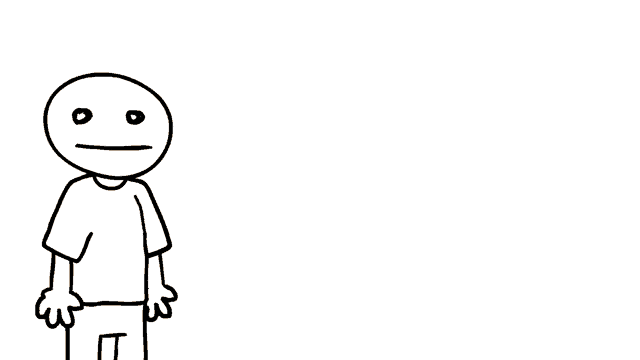 a drawing of a person giving a thumbs up with the word nice above him