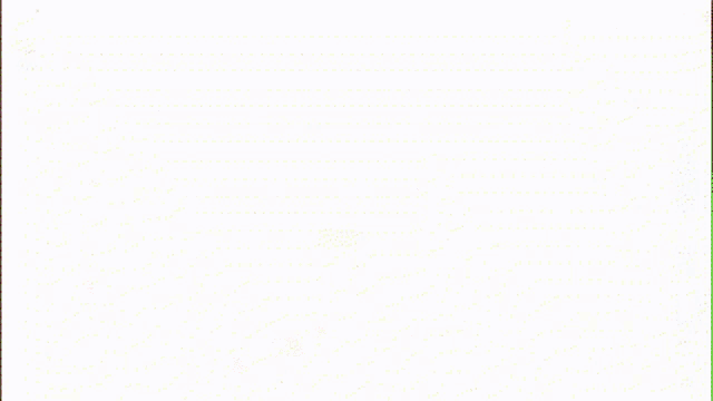 a cartoon character is standing in front of a white and red background