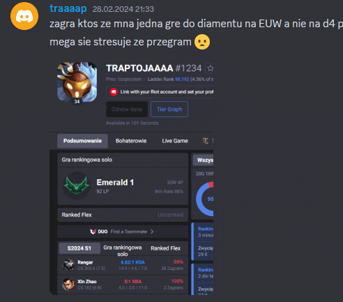 a screenshot of a discord channel with a person named traptojaaaa # 1234