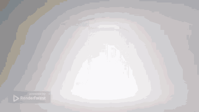 a colorful cube is floating in the air with a white background