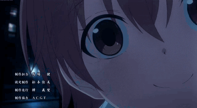 a close up of a girl 's face with the letters acgt on the bottom