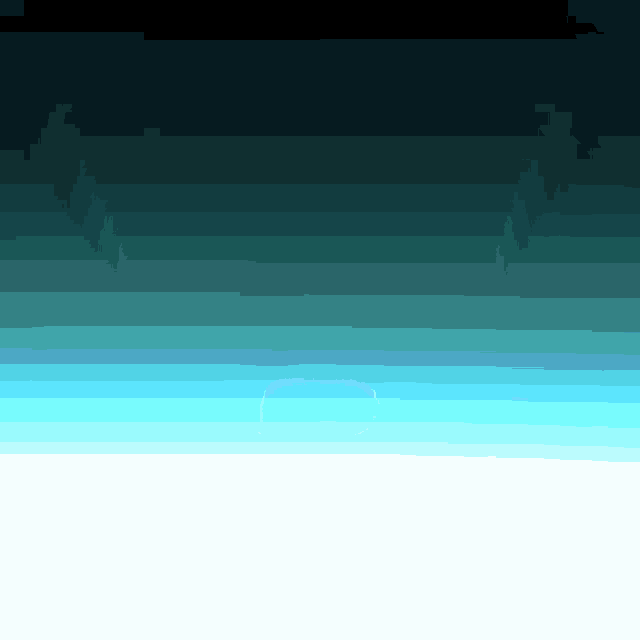 a blue and white gradient background with a white border .