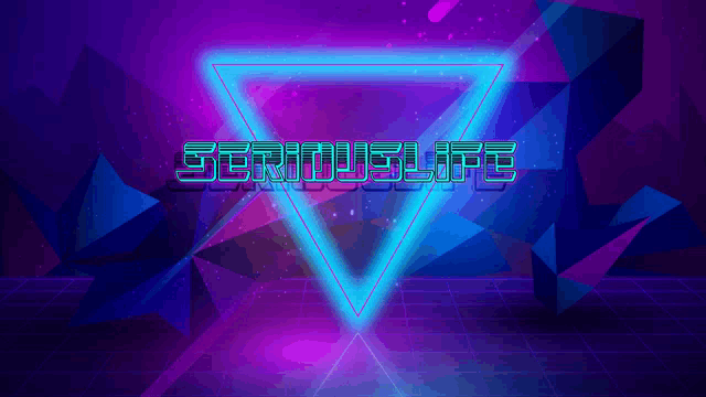 a neon sign that says seriouslife in green letters