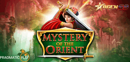 a poster for the mystery of the orient game