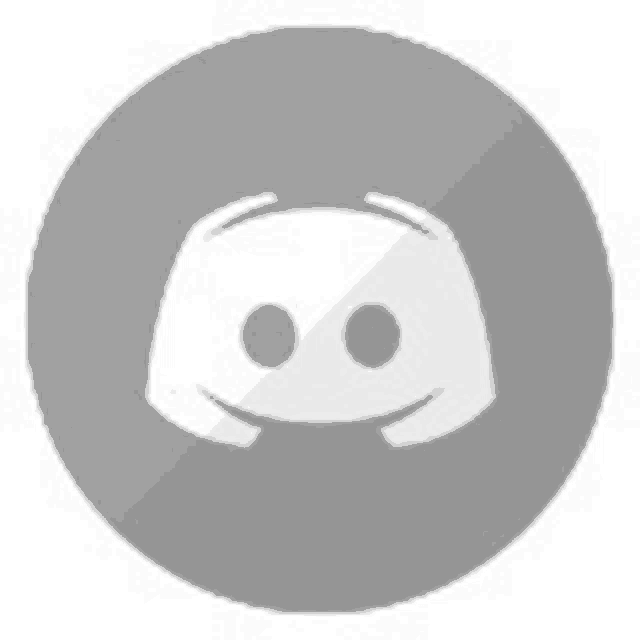 a discord icon in a circle with a shadow on a white background .