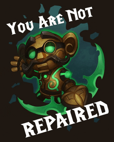 a poster that says " you are not repaired "