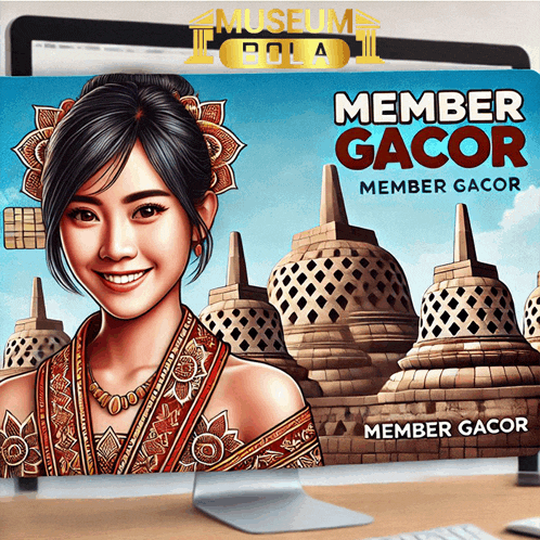 a poster for museum bola member gacor shows a woman