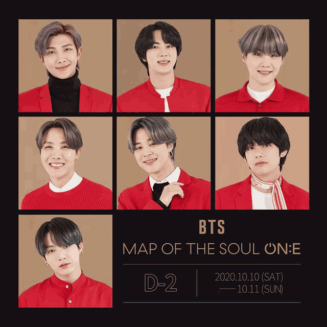 a poster for the bts map of the soul one d- 2