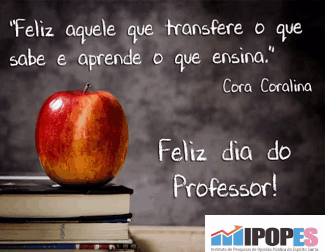 an apple sits on top of a stack of books with a quote from cora coralina