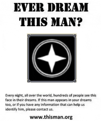 a poster that says ever dream this man with a star in a circle