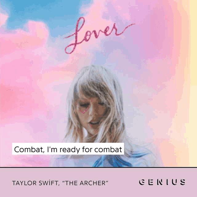 a poster for taylor swift 's album lover shows a woman on the cover