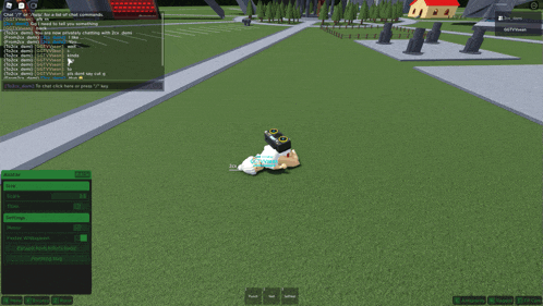 a screenshot of a video game where a person is laying on the grass